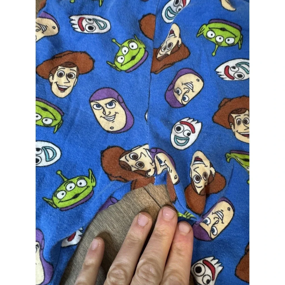Disney Toy Story Pajama Pants Boys 5T Blue Cotton Woody‎ Buzz Alien Forky PJs
